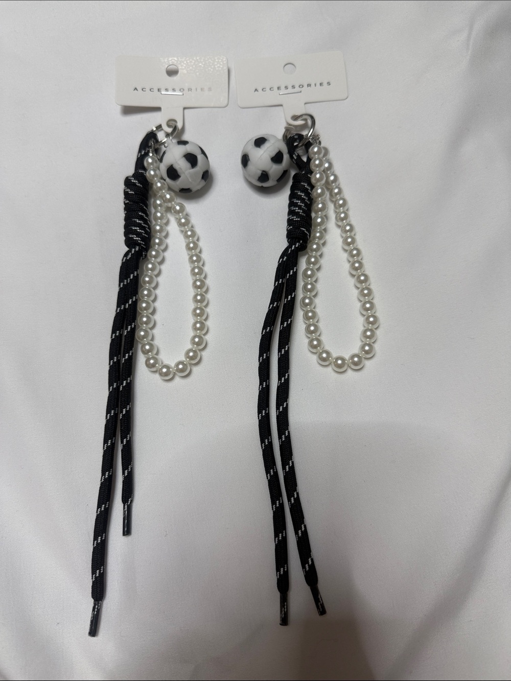 Black & White Pearl Drop Soccer Ball Set of 2 pack